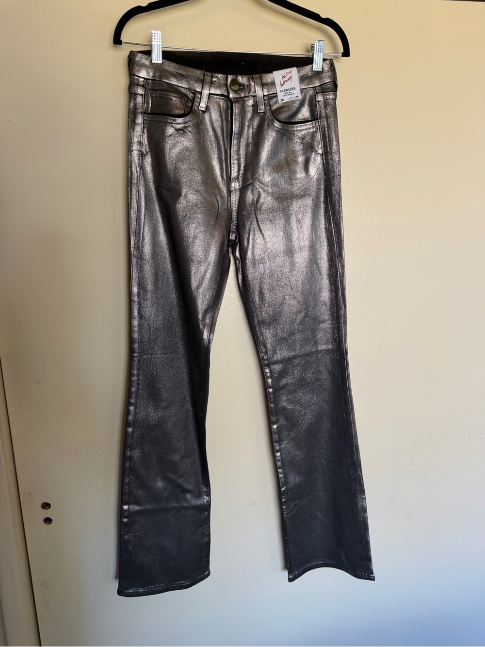Jose’s Silver Coated Hi Honey Bootcut Jeans